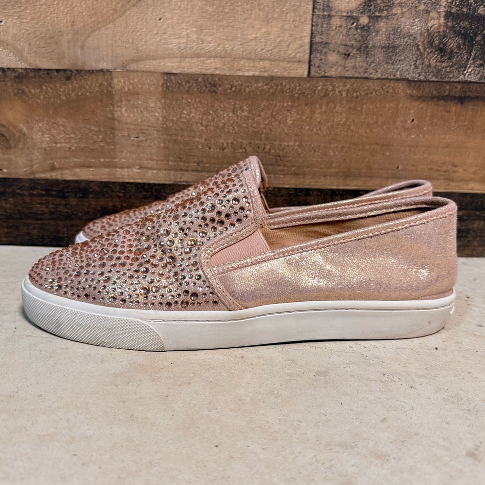INC International Women's Blush Pink Studded Beaded Bejewel Sneakers Flats 10 JV - Picture 5 of 8